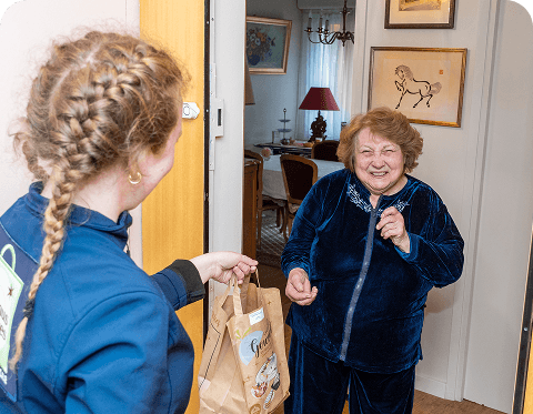 Un service de livraison humain